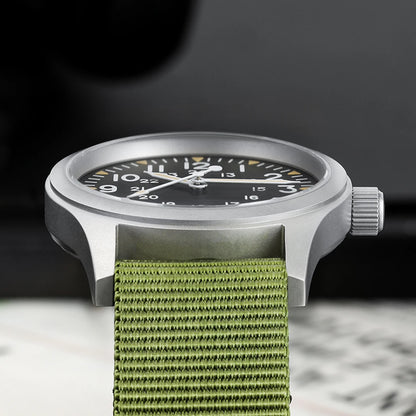 Militado ML05 38mm Vintage Watch VH31 Quartz Movement Field Watches Domed Sapphire Crystal With High Clear AR Coating Wristwatch