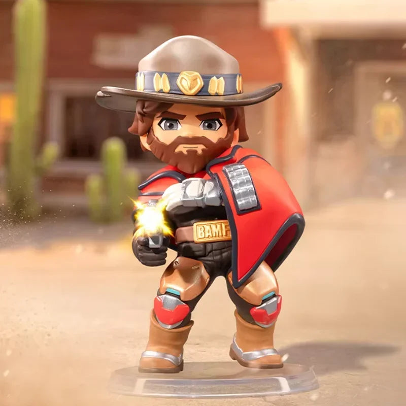 POP MART Overwatch Play of The Game Series Original Blind Box Surprise Mystery Box Cute Anime Action Figure Ornaments Figurines