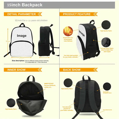 Fortnite 3Pcs Bag Set, Backpack with Front Pocket, Crossbody Bag and Pencil Case,  Boys girls The best gift for children
