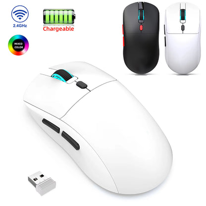 Геймърска Bluetooth мишка, презареждаема Gamer Paw3395, лека ергономична безжична мишка за Esport