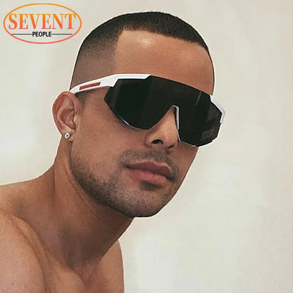 Sports Once-piece Shield Sunglasses Women Men 2026 Luxury Brand Designer Outdoor Cycling Steampunk Sun Glasses For Male Eyewear