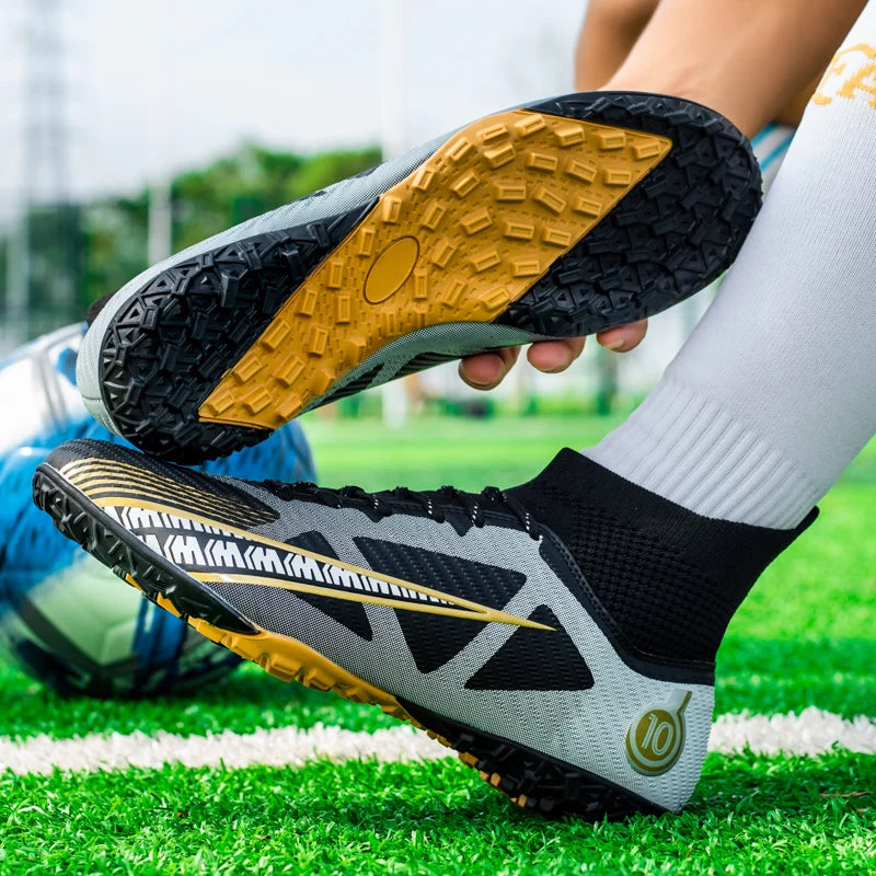 Chaussures de football cloutées pour hommes et femmes, chaussures de football, chaussures d'entraînement de football en plein air, offre spéciale