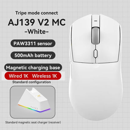 AJAZZ AJ139Pro/AJ139V2MC trådløs mus PMW3395/PAW3311-chipsæt 12000-26000Dpi professionel gamingmus