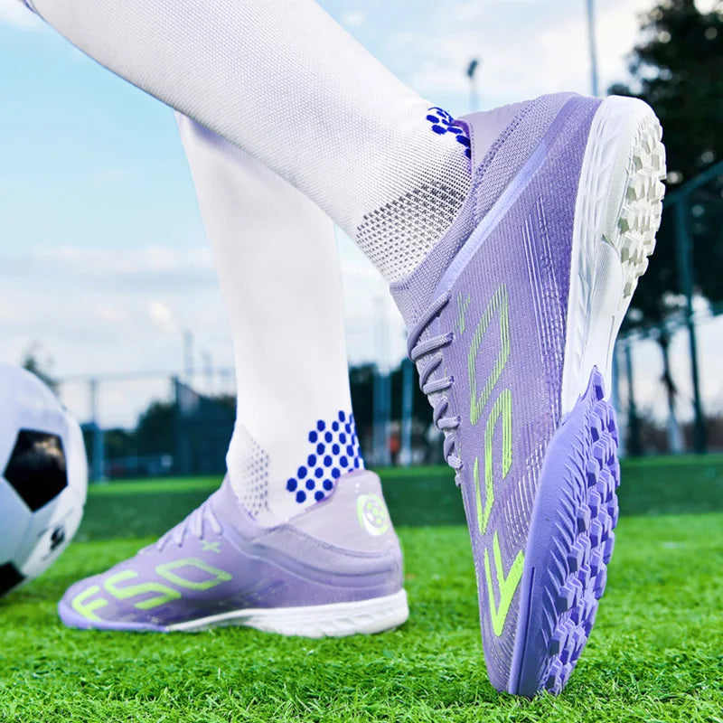 Ultralight Outdoor Sport Men's Soccer Shoes Training Football Sneakers for Youth Turf Soccer Cleats Cleats Non-Slip