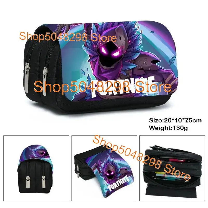 Hot game Fortnited 3PCS Backpack Set Teenager Student Travel Bag Fortress Night 3D School Knapsack Popular Games Rucksacks