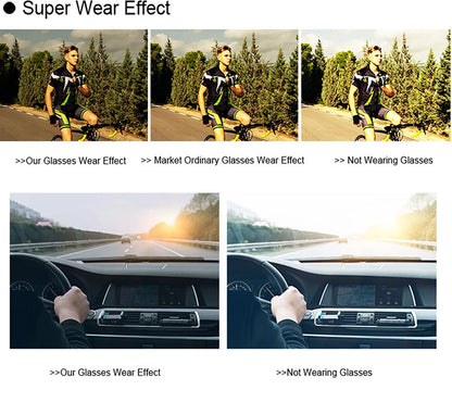 3 Pairs Fishing Sunglasses Men and Women Square Oversize Windproof Shades with UV Protection for Outdoor Cycling Hiking