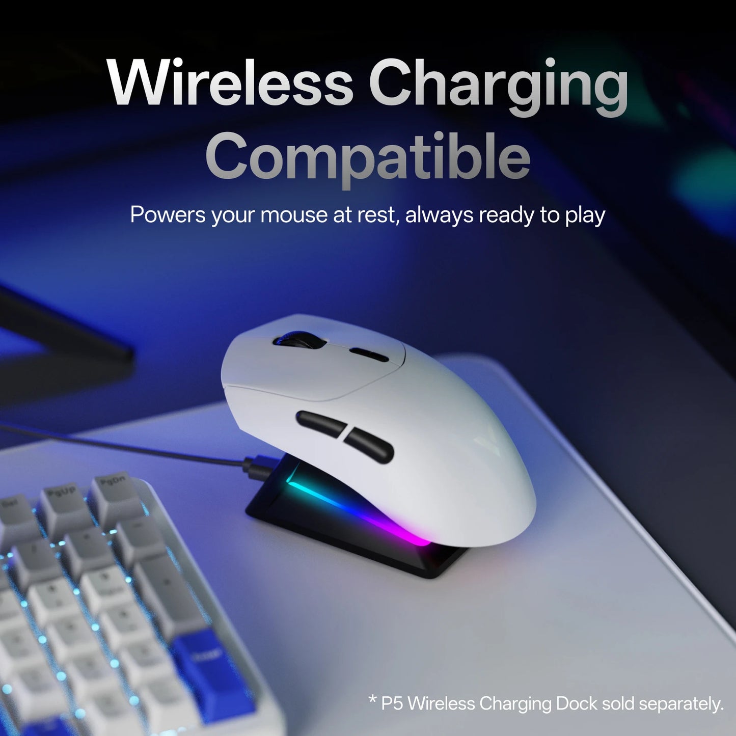 Rapoo GEN-2 VT7 Wireless Gaming Mouse 8K Wireless Polling Rate 53g Lightweight 100-Million Mechanical Switch Macro Enabled