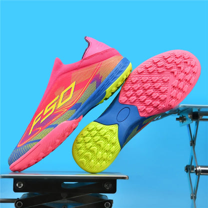 New Men's Soccer Shoes Grass Adult Non-Slip Football Boots Ultralight Sport Indoor Cleats FG Turf Futsal Comfortable