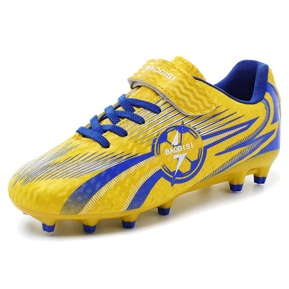 Nouvelles chaussures de football pour enfants, chaussures de sport pour terrain, chaussures de football pour garçons, chaussures de futsal, chaussures de sport d'intérieur à crampons, chaussures de football originales à c