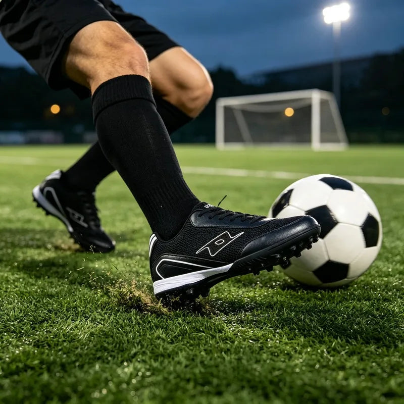 Chaussures de football de luxe 2026, chaussures de football pour homme pour terrain en gazon extérieur, baskets de football antidérapantes, chaussures de football de qualité supérieure pour l'extérieur