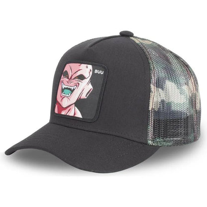 New Dragon Ball Son Goku Cap Summer Travel Peaked Cap Men's Embroidery Hip-Hop Cap Style Sun Visor Adjustable Trucker Mesh Cap