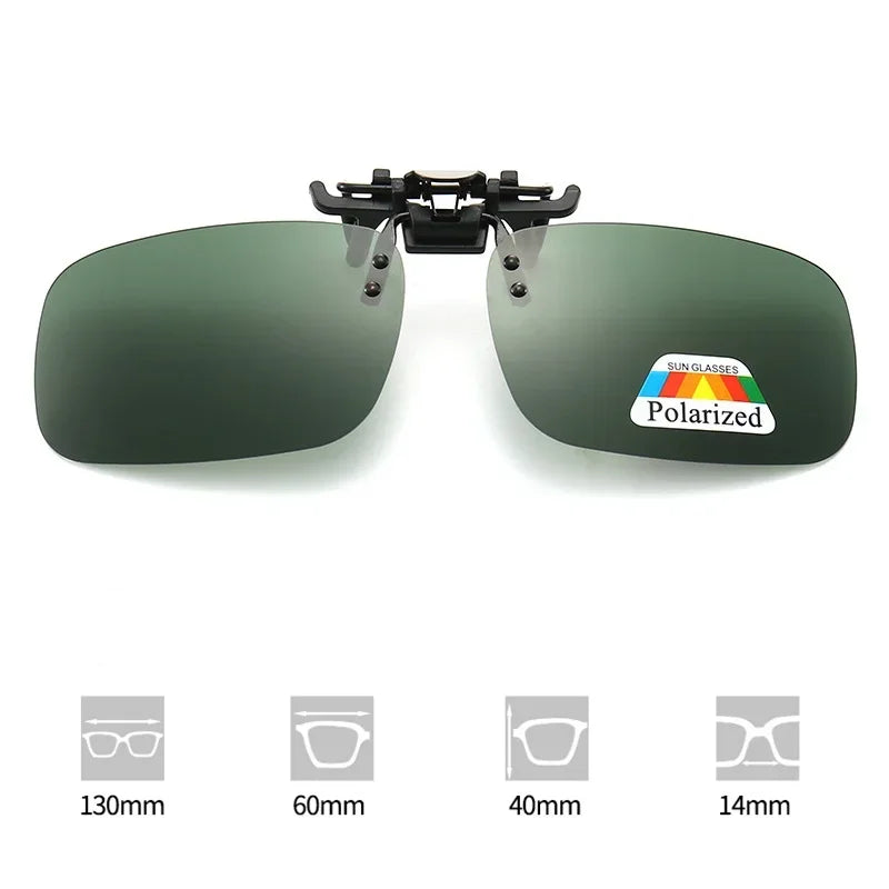 Polarized Sunglasses Clips Glasses Clip Driving Night Vision Eyeglasses UV400 Outdoor Shades High Definition Sun Glasses Clips