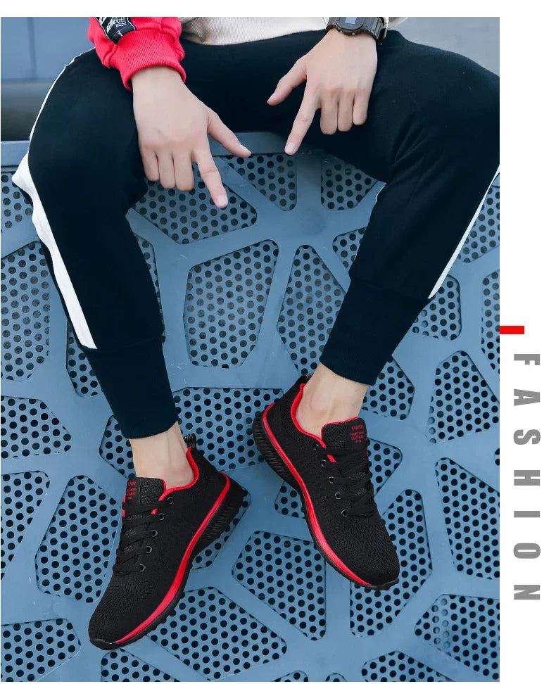 Strick-Laufschuhe für Herren und Damen, lässige Sneaker, atmungsaktive Sportschuhe für Lauftraining, Fitnessstudio und Outdoor, leicht, Größe 38-47
