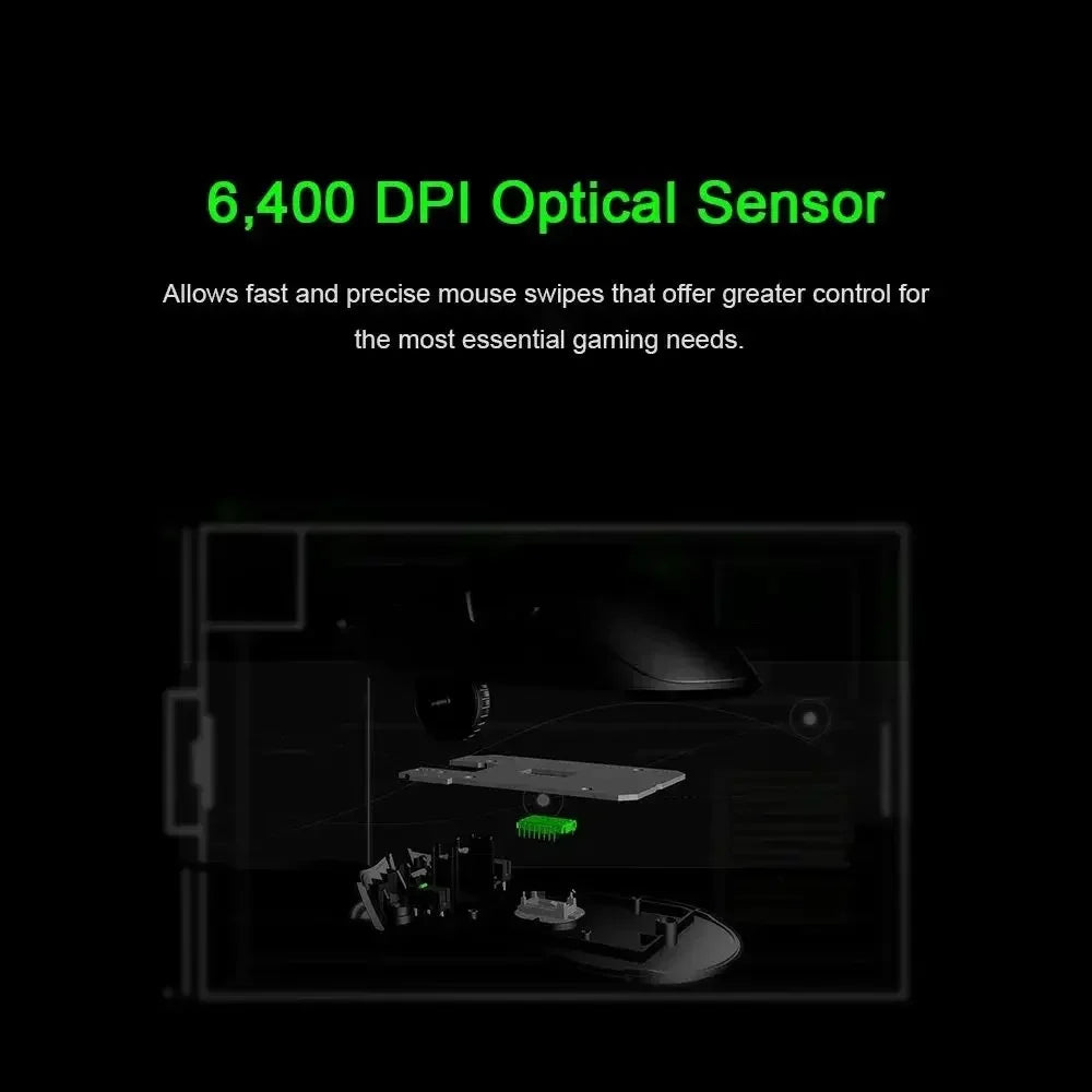 Razer NOVOROČNÍ DÁREK Thunder Snake Viper Mini počítačová e-sportovní kabelová herní myš pro notebook s RGB podsvícením, myš pro menší ruce