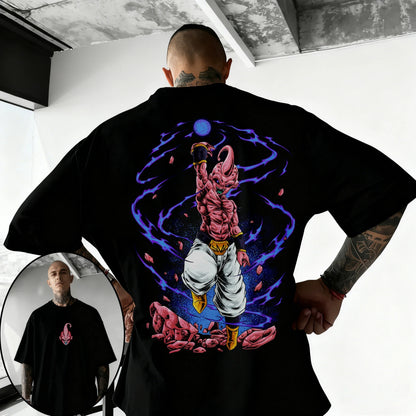 Dragon Ball Japanese Anime Printed Men's T-Shirt Majin Buu Boys Children Harajuku Short Sleeve Kids Goku T-shirt Summer Clothing