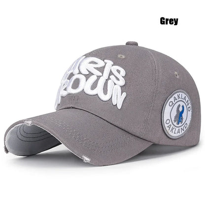 Mode, friluftsliv, sport, basebollkeps, unisex för män och kvinnor, universell bokstavsbroderi, justerbar snapback-keps