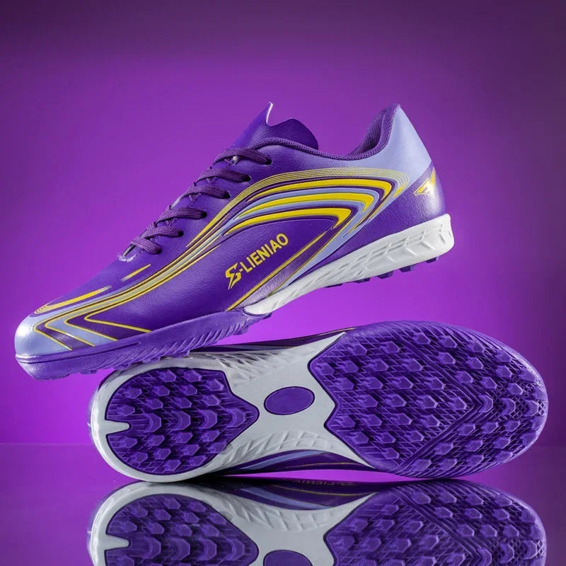 Nouvelles chaussures de football pour hommes, crampons de futsal, chaussures de soccer, chaussures de match, baskets d'intérieur de haute qualité, best-seller, antidérapantes, pour entraînement et extérieur