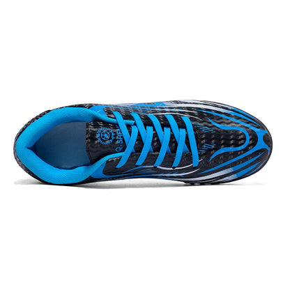 Men Soccer Cleats Comfortable Breathable Boys Football Shoes Lightweight Anti-Slip Training Boots for Grass Turf Outdoor Sports
