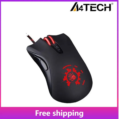 Drátová myš A4Tech Bloody A91 s okamžitým makrem na jedno kliknutí, makro jednotkou Io1.1, optickým enginem a 8 programovatelnými makry pro gaming