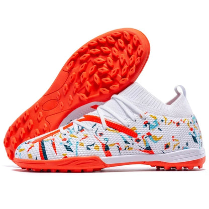 Chaussures de football à pointes longues pour hommes, chaussures de sport d'intérieur, chaussures de football professionnelles, chaussures souples respirantes unisexes, livraison directe