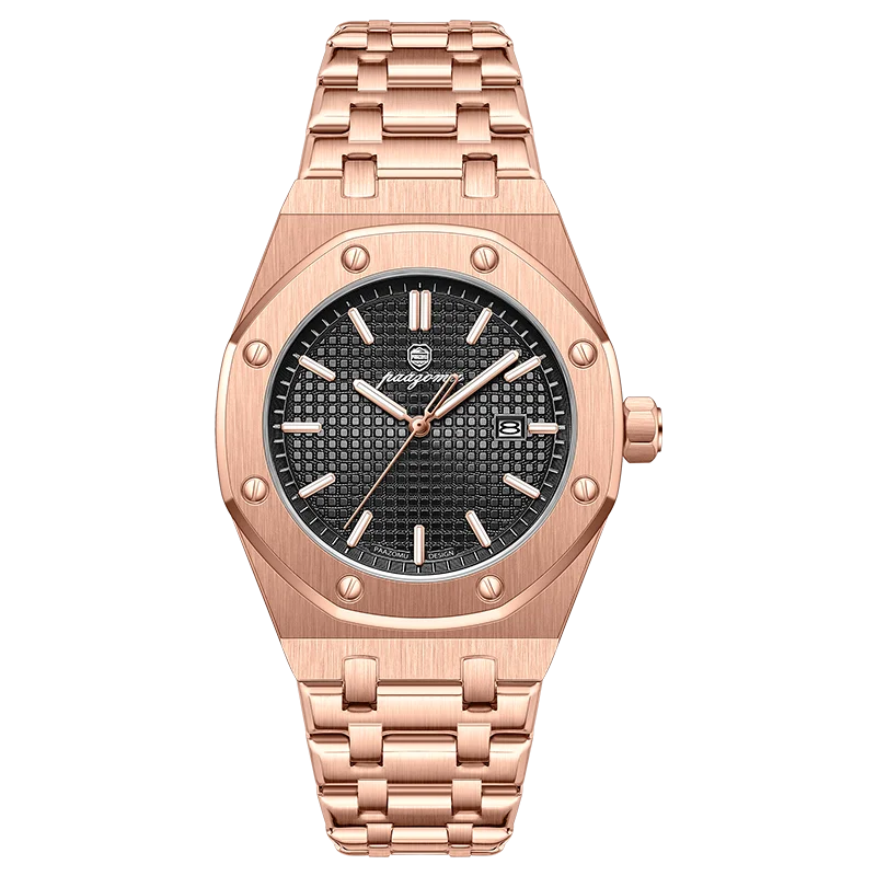 PAAZOMU Luxury Square Man Quartz Watch Waterproof Luminous Date Men's Watch High Quality Stainless Steel Business Men Watches