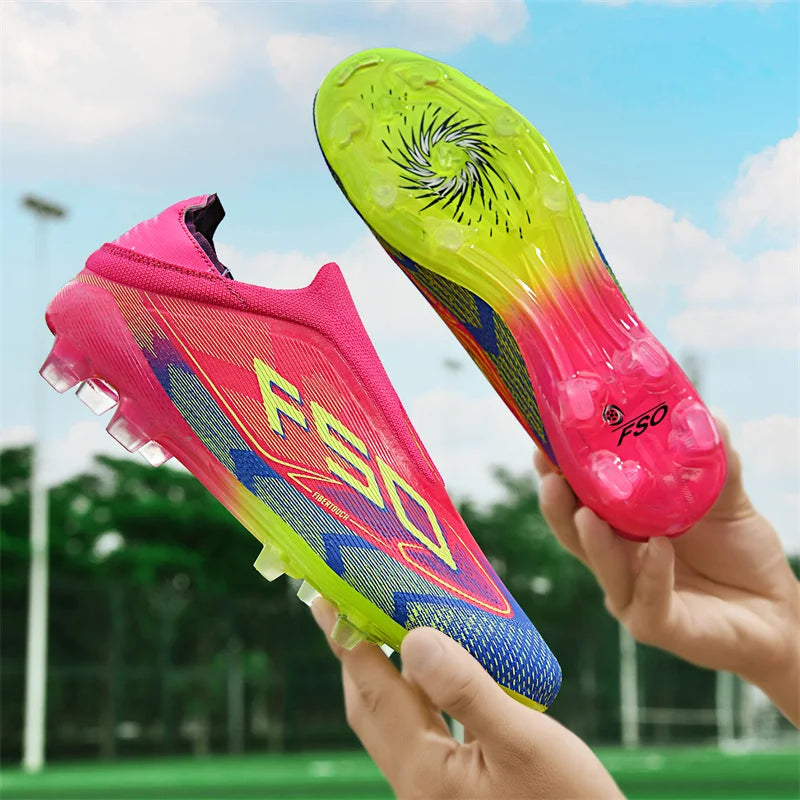 New Men's Soccer Shoes Grass Adult Non-Slip Football Boots Ultralight Sport Indoor Cleats FG Turf Futsal Comfortable