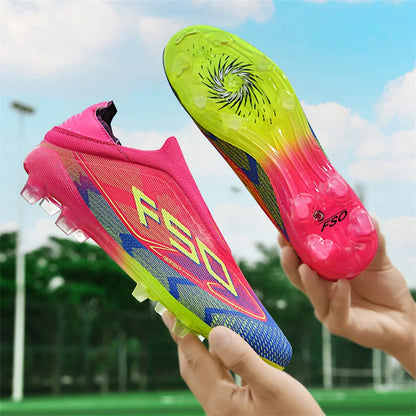 New Men's Soccer Shoes Grass Adult Non-Slip Football Boots Ultralight Sport Indoor Cleats FG Turf Futsal Comfortable