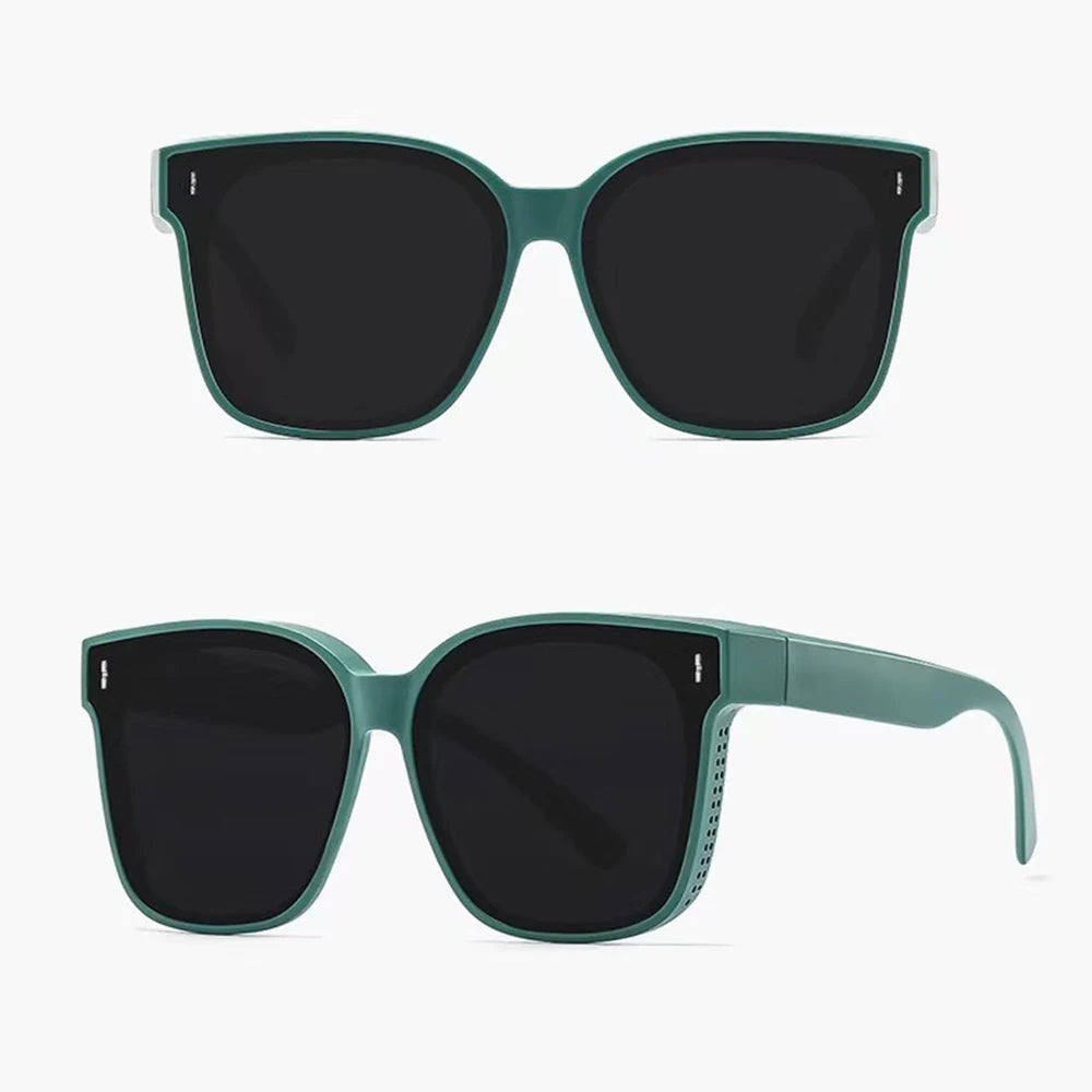 New Fashion Polarized Sunglasses Cover Over Myopia Prescription Glasses Portable Men Women Vintage Fishing Driving Eyewear