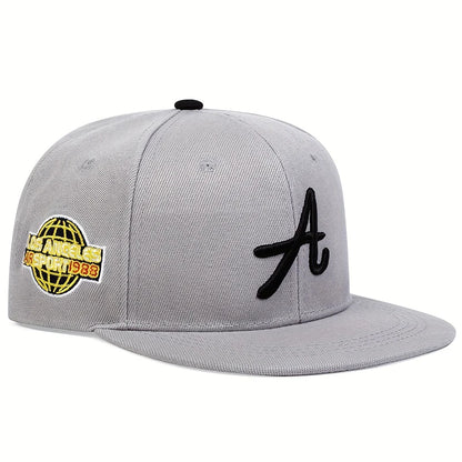 Unisex Gothic Letter Embroidery Hip-hop Hats Spring and Autumn Outdoor Adjustable Casual Hats Sunscreen Hat