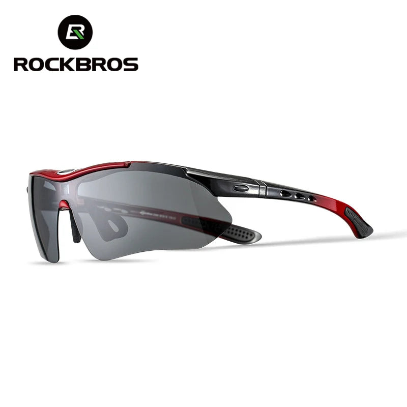 ROCKBROS Polarized Cycling Glasses Sunglasses Men Women Mtb Bike Road Eyewear Bicycle Riding Outdoor Sport Hiking Goggles 5 Lens