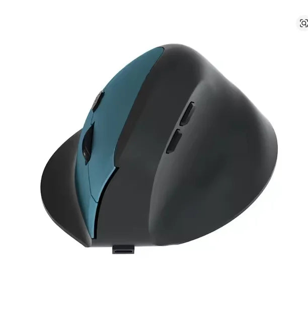 Trådløs mus Bluetooth 5.0 2.4G ergonomisk 4000DPI med 6 lydløse knapper til MacBook, tablet, bærbare computere, computer og PC