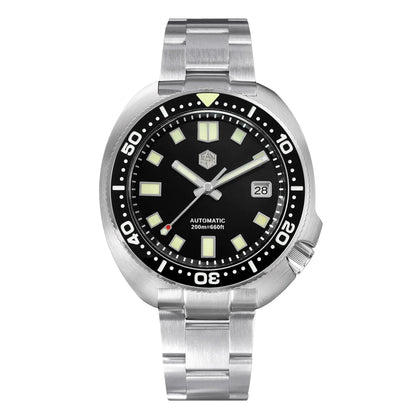San Martin Turtle Men Diver Watch 44mm NH35 Automatic Mechanical Wristwatch Sapphire Waterproof 200m Luminous Relojes SN0047