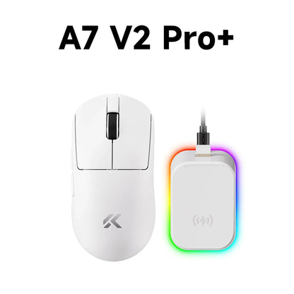 MCHOSE A7 V2 Ελαφρύ ασύρματο gaming ποντίκι με διπλό polling rate 8,000Hz, PAW3950 TI, για gaming, esports και γραφείο