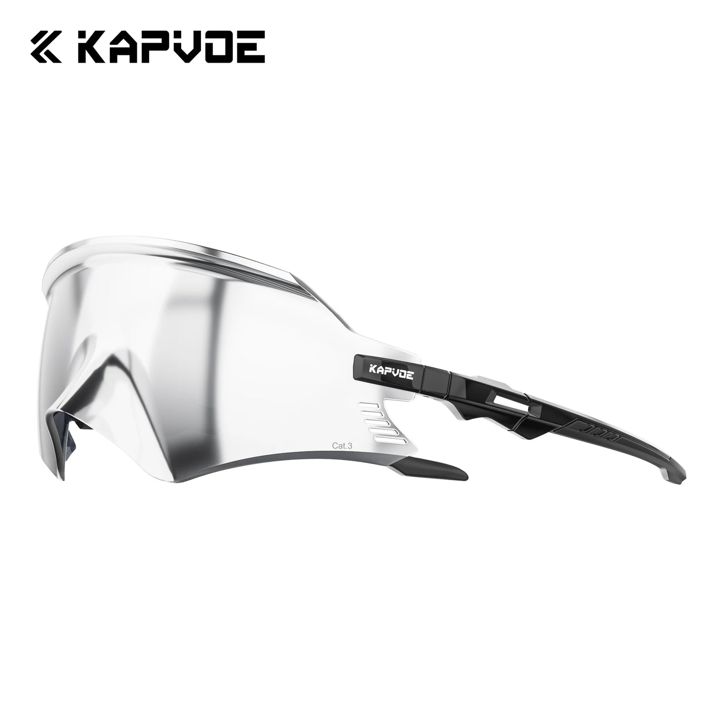 KAPVOE Outdoor Photochromic Cycling Sunglasses Men Road Driving Bike Glasses Sports Hiking Women Bicycle Cycling UV400 Goggles