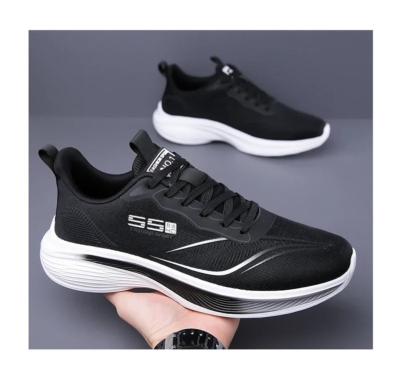 Carbonplaat marathonschoenen voor heren, casual sneakers met luchtkussen, luxe, comfortabel en lichtgewicht, sportieve hardloopschoenen voor heren