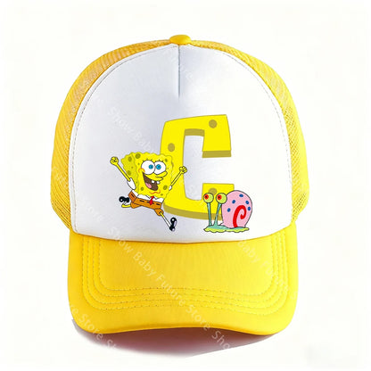 Spongebobs 4.72inch Baseball Caps for Adult Boys Kawaii Sports Breathable Mesh Hat Cute Cartoon Anime Sunbonnet Birthday Gifts
