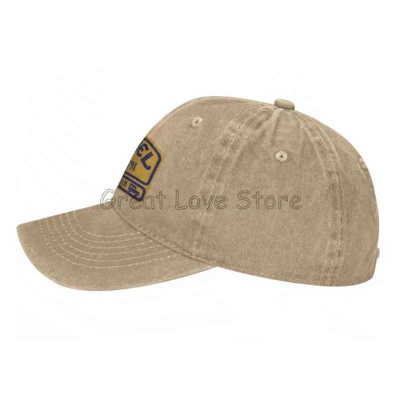 Camel Trophy 91 Cowboyhatt Retro Justerbar Tvättad bomull Golfhatt Sommar Vintage Solskydd Basebollkepsar