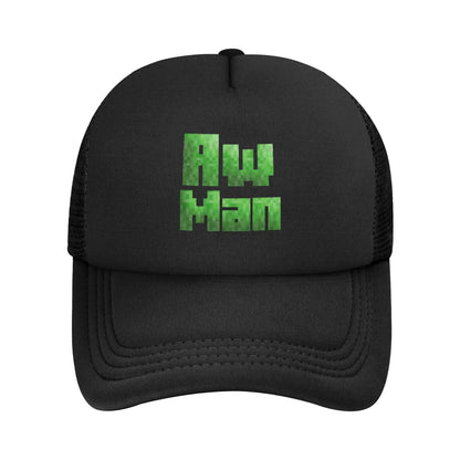 Vuxen Creepers stor urtavla videospel-trucker-keps nätbaseballkeps polyesterhatt solhatt justerbar racingkeps sommar