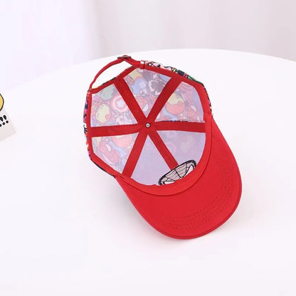 Anime Merchandise Spider-Man, Iron Man, Hulk, Captain America Cartoon Duckbill Hat Creative Fashion Baseball Cap Boys' Sun Hat