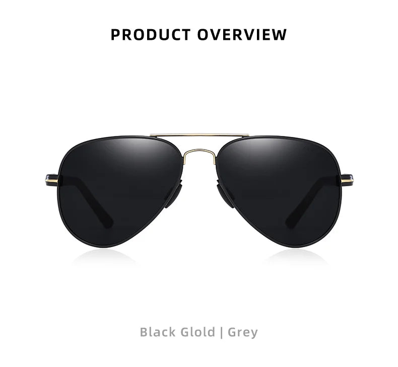 BARCUR Polarized Mens Sunglasses Pilot Sun Glasses for Men Accessories Driving Fishing Hiking Eyewear Oculos Gafas De Sol