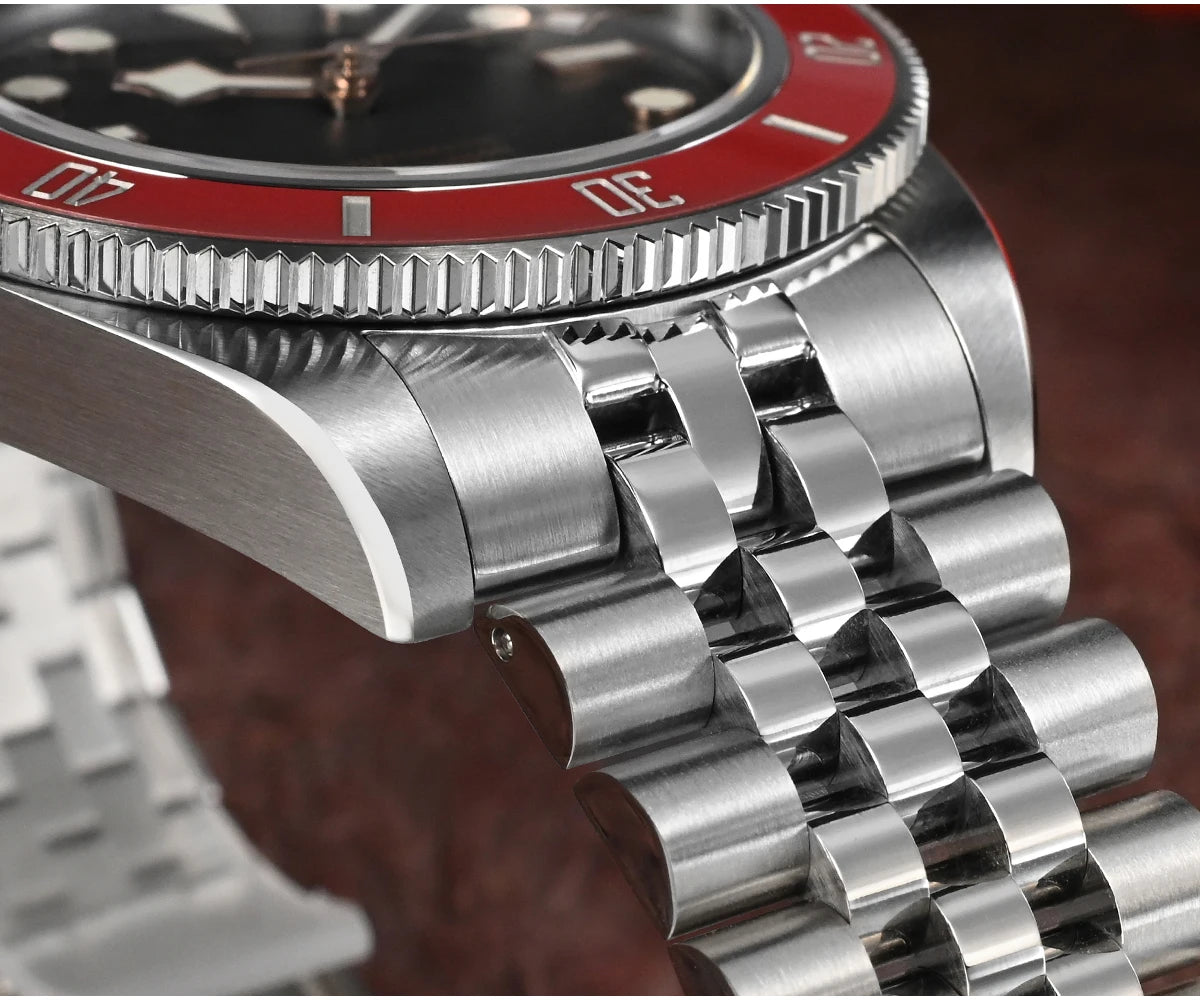 San Martin New 40mm BB Diver Watch Top Brand Classic Mens Watches NH35 Automatic Mechanical Sapphire Waterproof Reloj SN0128