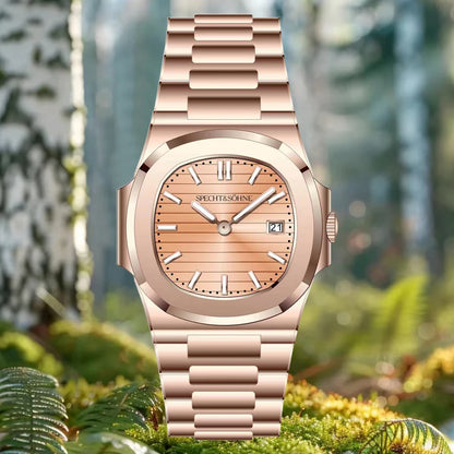 2026 New Specht & Söhne Luxury 40MM Quartz Watch For Men Super Slim Steel Sapphire Crystal 50M Waterproof 5711 Classic Watch