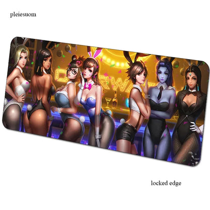 Mousepad gaming Overwatch με εκτύπωση HD 900x400x3mm, επιφάνεια για ποντίκι gamer για γραφείο υπολογιστή, οικονομικό mousemat για notebook και PC