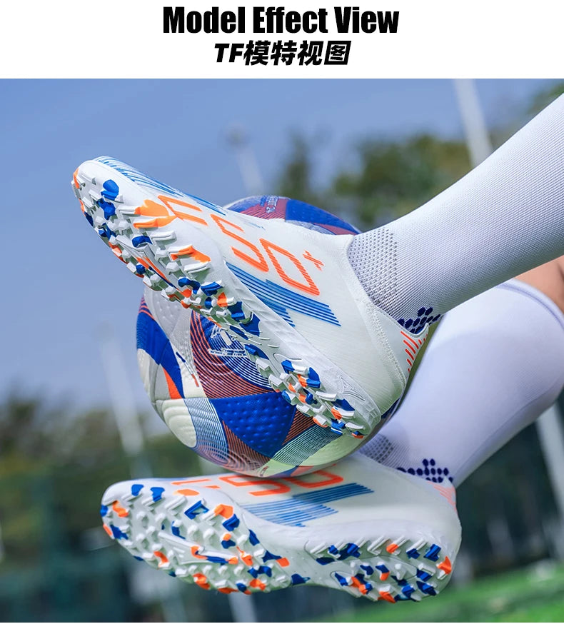 New Men’s Soccer Shoes Grass Football Boots Ultralight Sport Comfortable Indoor Cleats Non-Slip FG Turf Futsal Adult Non-Slip