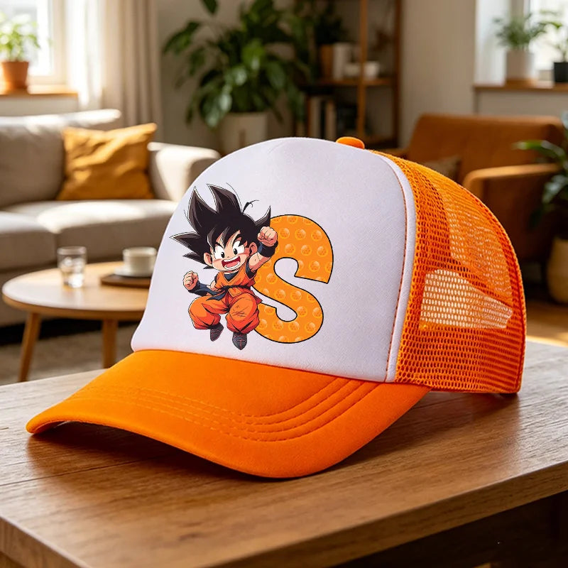 Dragon Ball-baseballkeps, anime, barn, vuxna, baskepp, tecknad film, sommar, andningsbara kepsar, barn, pojkar, utomhus, vardagliga solskyddskepsar