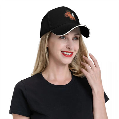 Smol Pixel Capybara - Angel Baseball Cap beach hat Golf Hat luxury woman cap New Hat Girl Men's