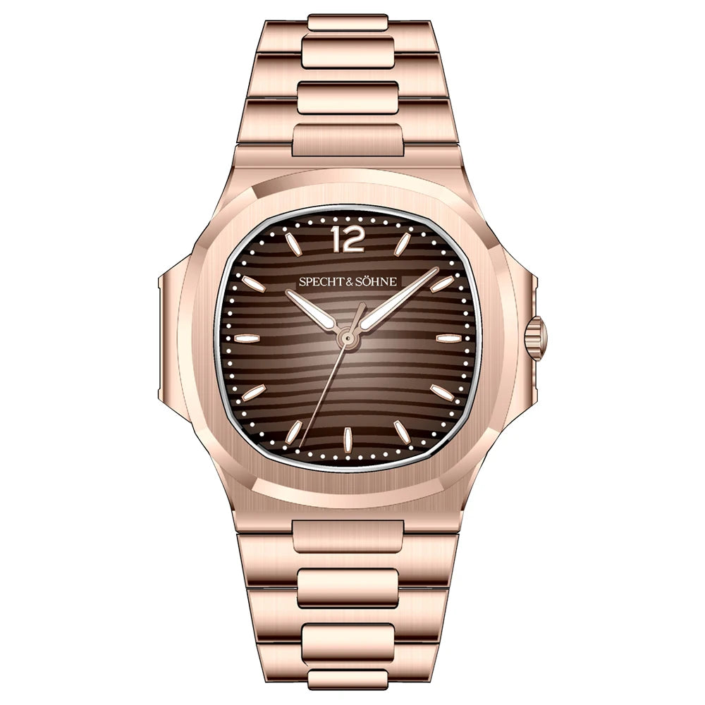 2026 New Specht & Söhne Luxury 40MM Quartz Watch For Men Super Slim Steel Sapphire Crystal 50M Waterproof 5711 Classic Watch