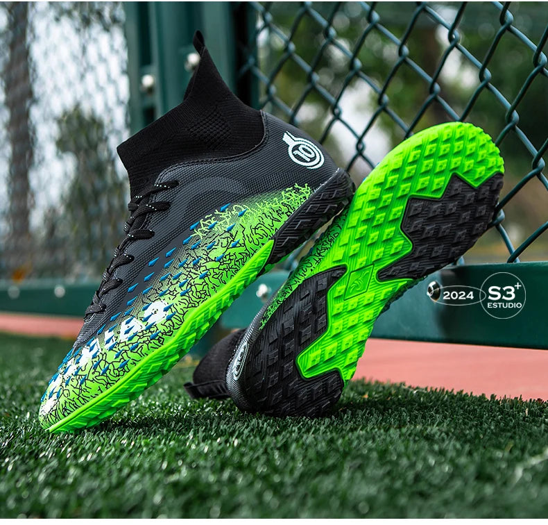 Professionelle fodboldsko til mænd, fodboldstøvler til klubbrug, originale indendørs fodboldsko, støvler til bane, græs og træning, TF/FG-sneakers