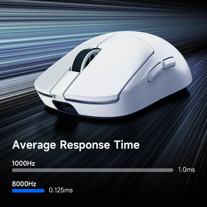 MCHOSE A7 V2 Ελαφρύ ασύρματο gaming ποντίκι με διπλό polling rate 8,000Hz, PAW3950 TI, για gaming, esports και γραφείο