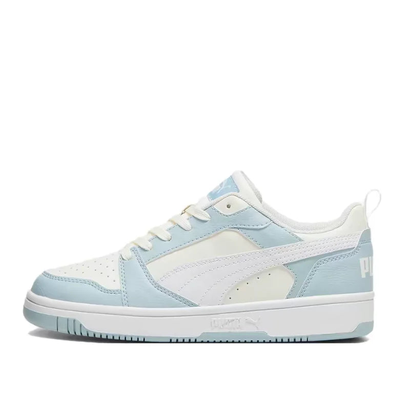 Puma Rebound V6 : baskets basses haut de gamme, élégantes, polyvalentes, amortissantes, légères, pour hommes et femmes – noir 392328-01